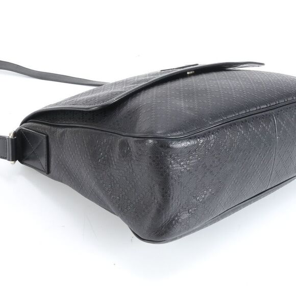 Gucci Bright Diamante 223665 Leather Business Bag Crossbody Shoulder Tote Black - Picture 4 of 9